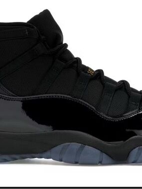 Jordan Men’s Black Patent Leather High-Top Sneakers